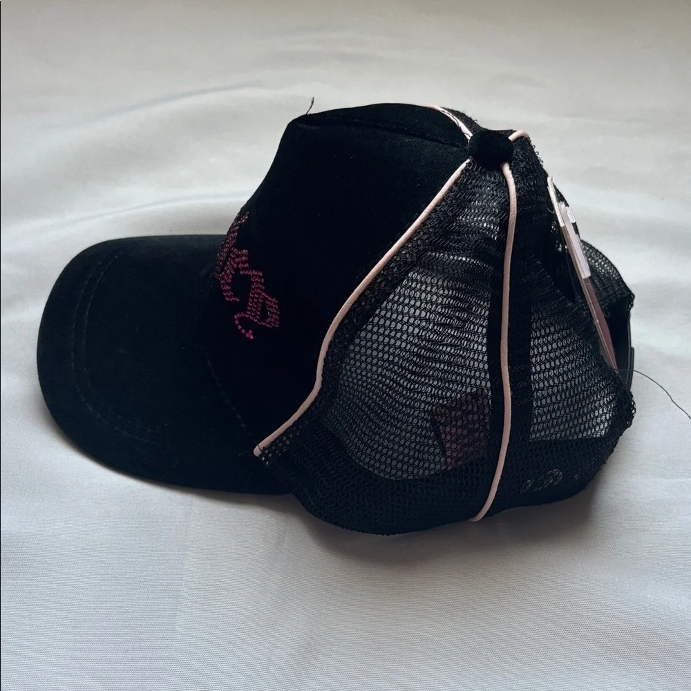 Juicy Couture  Baseball Cap Black with Pink Embellishment Kids